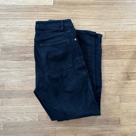 H&M High Rise Straight Leg Jeans - Picture 3 of 3